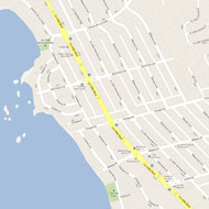 La Jolla Blvd corridor. Source: Google Earth 2012
