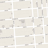 Noe Valley Parklet Location Map Source: Google Earth 2012