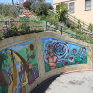 Mural celebrating the history and community leaders of the community garden. Source: MIG